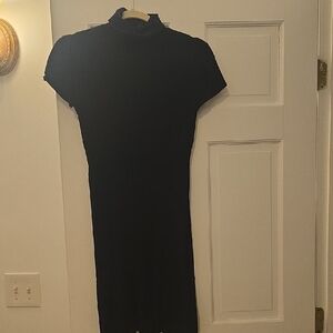 Elegant Black Women's Sweater Dress